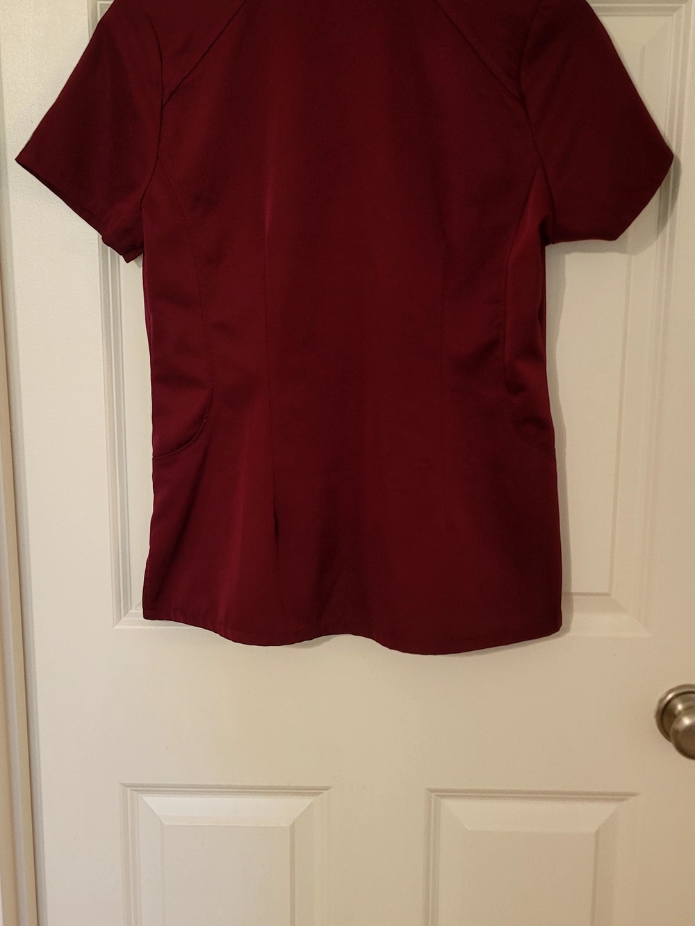 Beyond Scrubs, Burgundy, Faith Top, Serena Bottom- Harmony Collection, Small - Picture 4 of 16